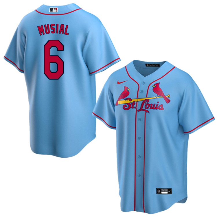 Nike Men #6 Stan Musial St.Louis Cardinals Baseball Jerseys Sale-Blue